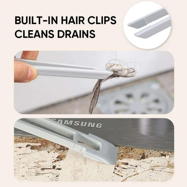 360° Rotating Crevice Cleaning Brush – Hard Bristle Deep Cleaning Tool