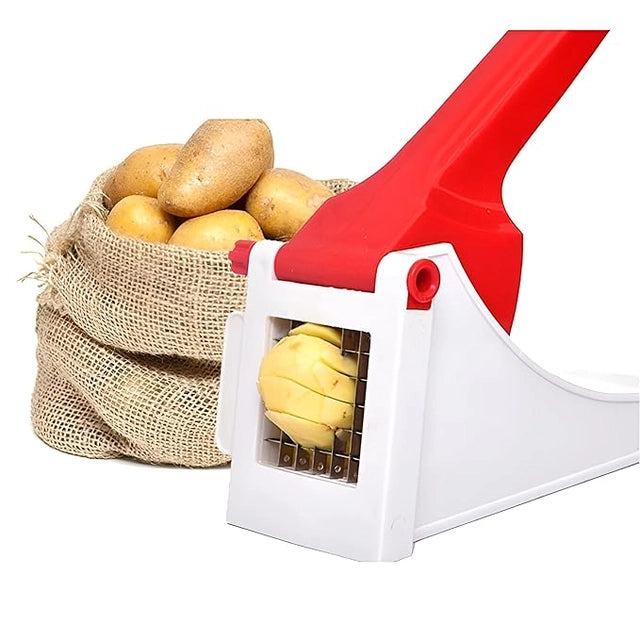 Heavy-Duty Manual Vegetable Chopper & Chipper | Multi-Function Kitchen Cutter