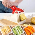 Heavy-Duty Manual Vegetable Chopper & Chipper | Multi-Function Kitchen Cutter